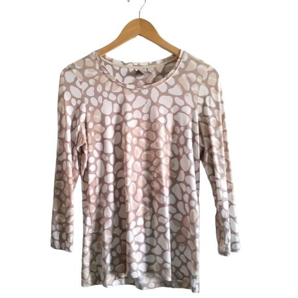 Corvino Neutral Prints Women's Long Sleeved Top Small - Picture 1 of 9